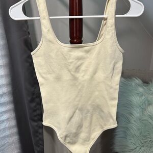 Cream Tank Bodysuit